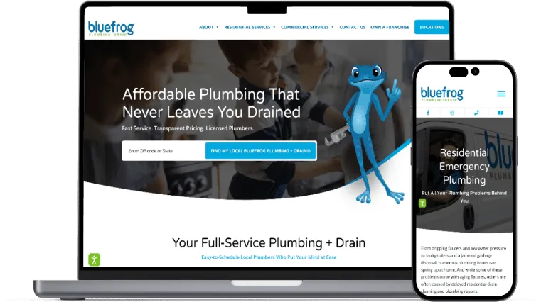 Blue Frog Website